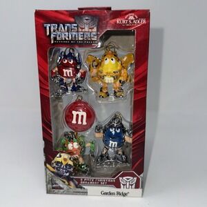 Transformers M&M 5 Piece Christmas Mini Ornament Set Kurt S Adler 2009 RARE